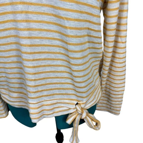Alya cream and yellow striped blouse - Picture 5 of 7